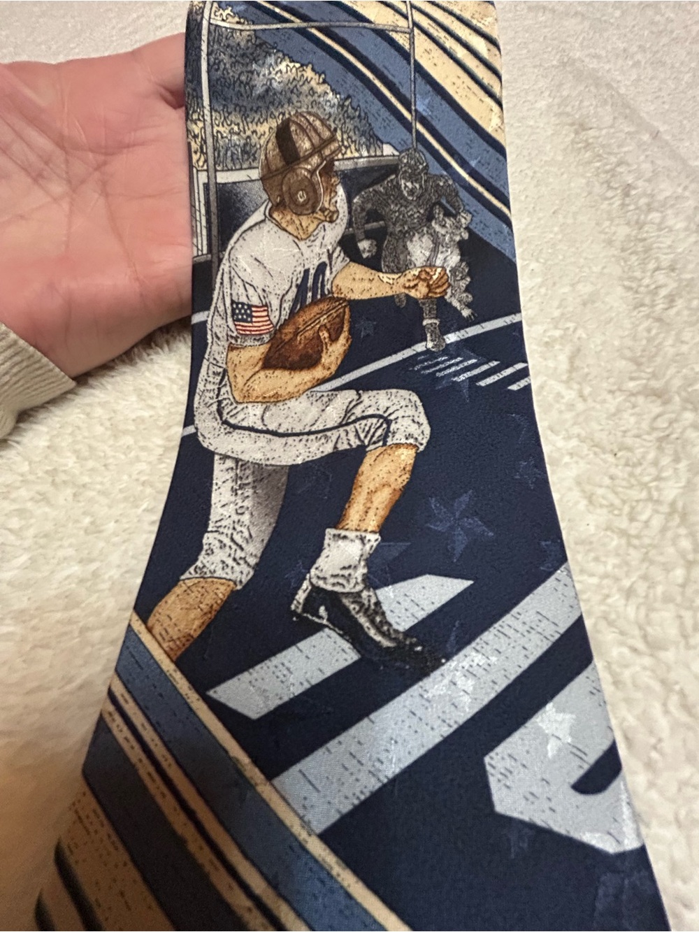 🎁3 for $30 - Navy Novelty Football Player